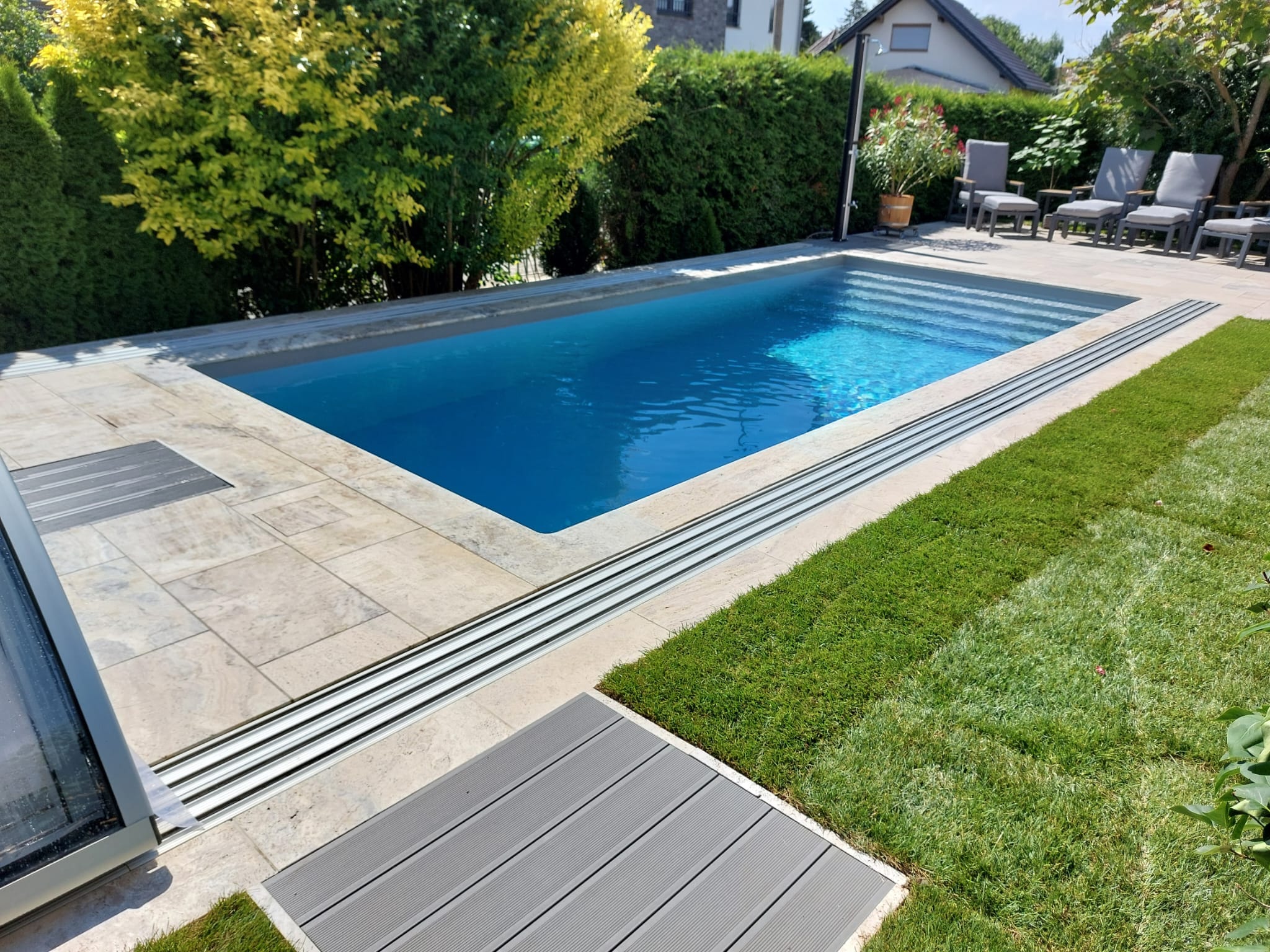 basen polipropylenowy z zadaszenieme